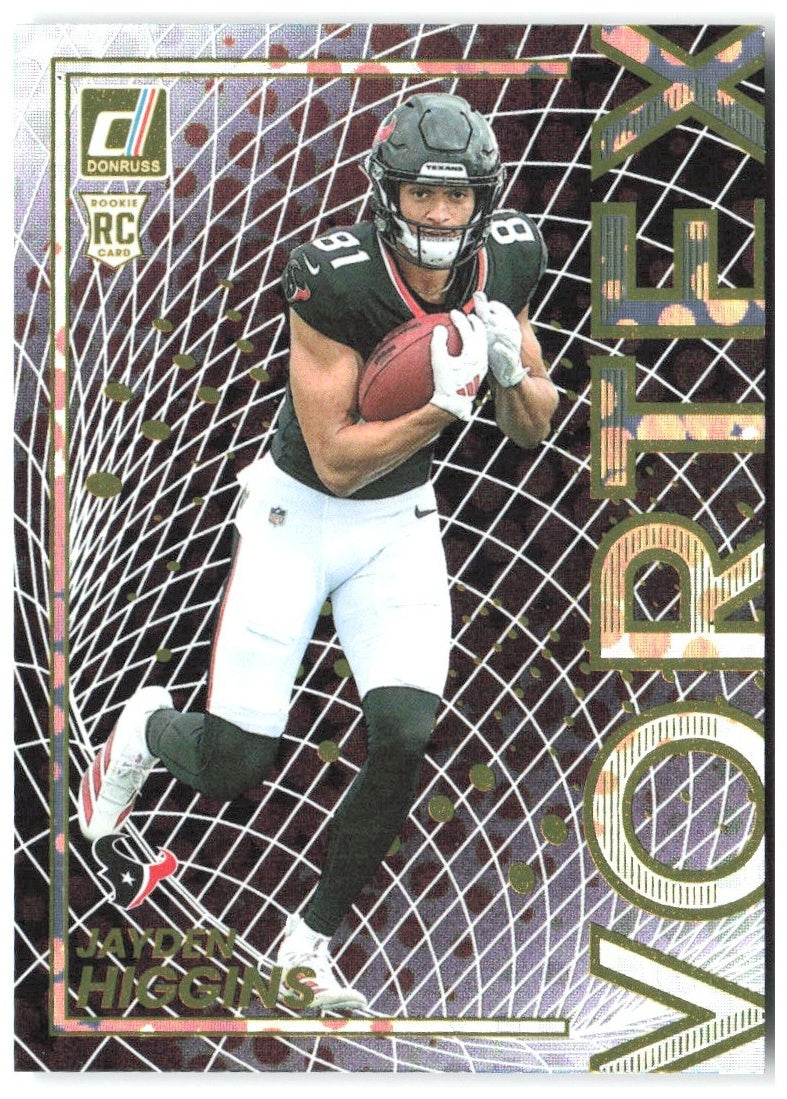 Jayden Higgins Donruss - Vortex 15 2025 Houston Texans