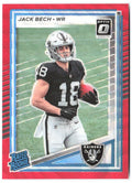Jack Bech Donruss - Optic Rated Rookies Red Wave 320 2025 Las Vegas Raiders