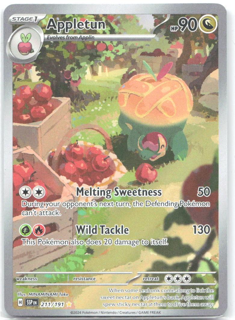 Appletun Holo Illustration Rare SV08: Surging Sparks 211/191 NM MINAMINAMI Take