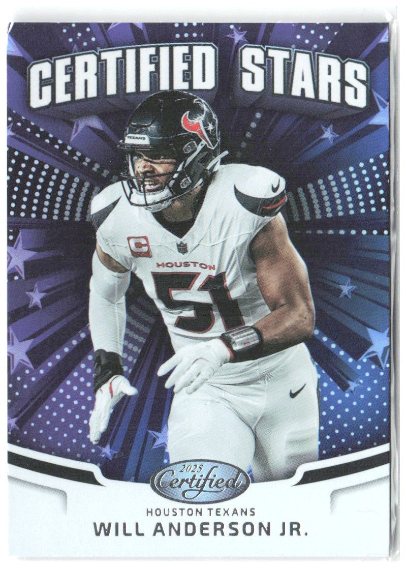 Will Anderson Jr. Panini Certified - Certified Stars CST-WAJ 2025 Houston Texans