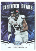 Will Anderson Jr. Panini Certified - Certified Stars CST-WAJ 2025 Houston Texans