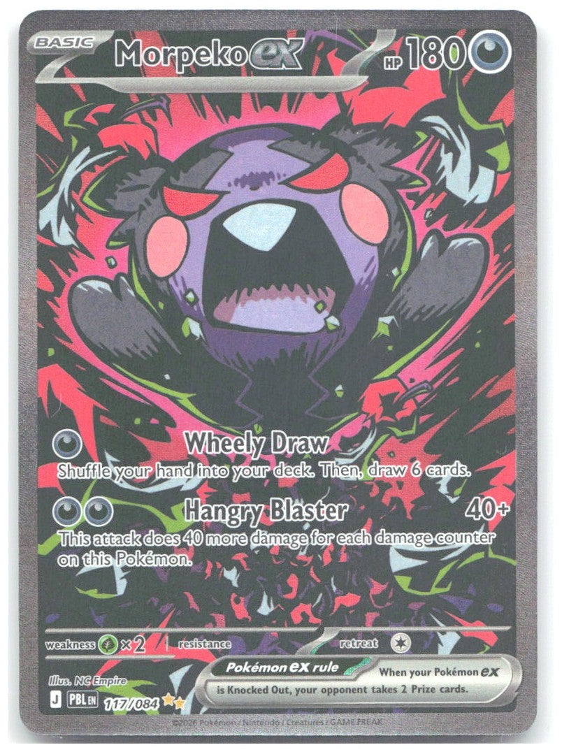 Morpeko ex Special Illustration Rare ME05 Pitch Black 117/084 NM NC Empire