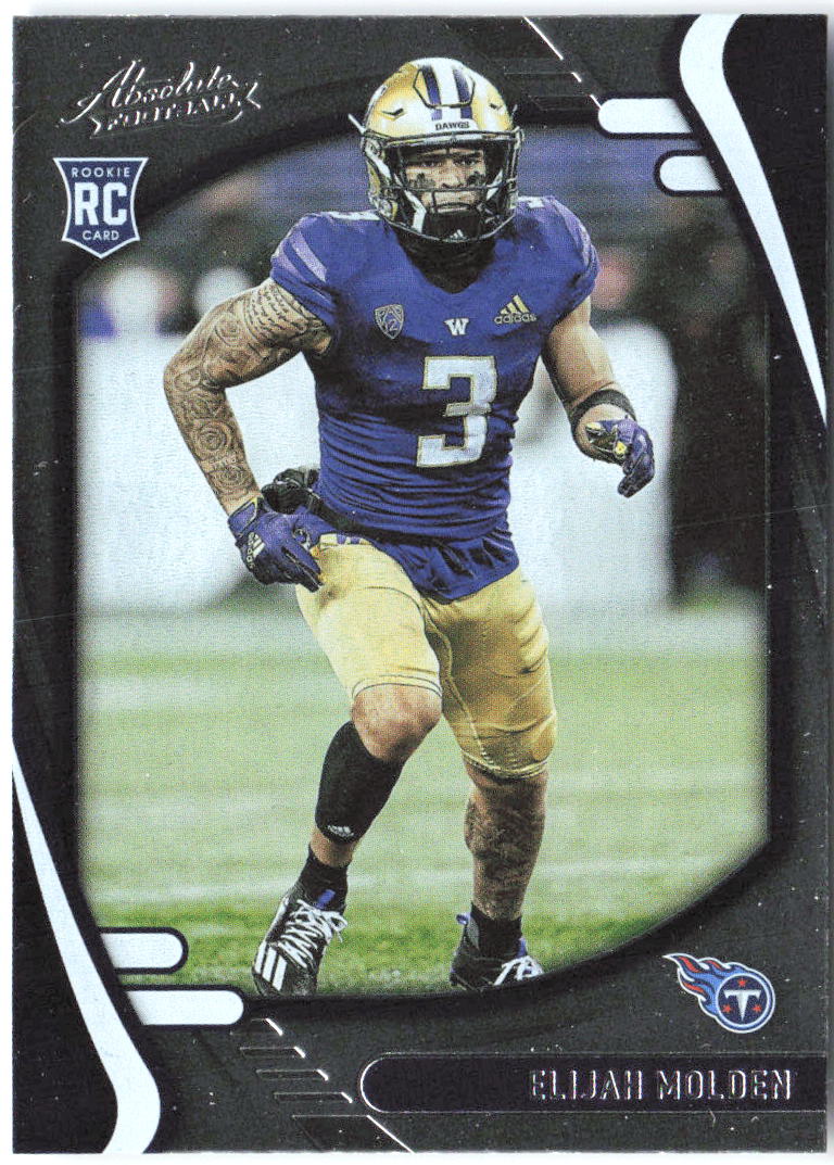 Elijah Molden Panini Absolute - Retail 146 2021 Tennessee Titans RC