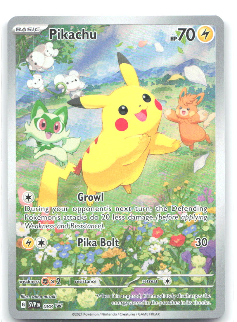 Pikachu Holo Promo SV: Scarlet & Violet Promo Cards 088 NM saino misaki