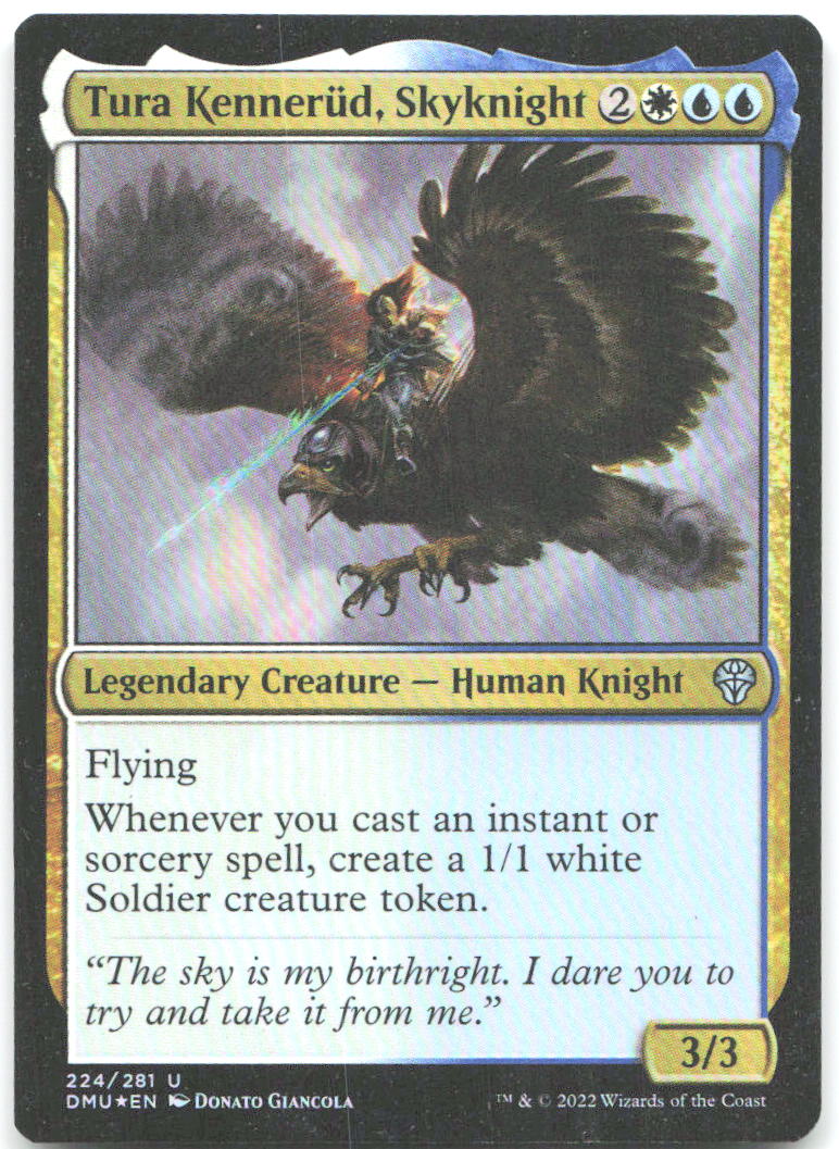Tura Kennerud Skyknight Foil U Dominaria United 224 NM Donato Giancola