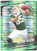 Mason Taylor Panini Prizm - Neon Green Pulsar 329 2025 New York Jets