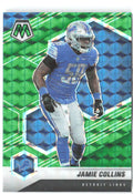 Jamie Collins Panini Mosaic - Prizm Green 78 2021 Detroit Lions
