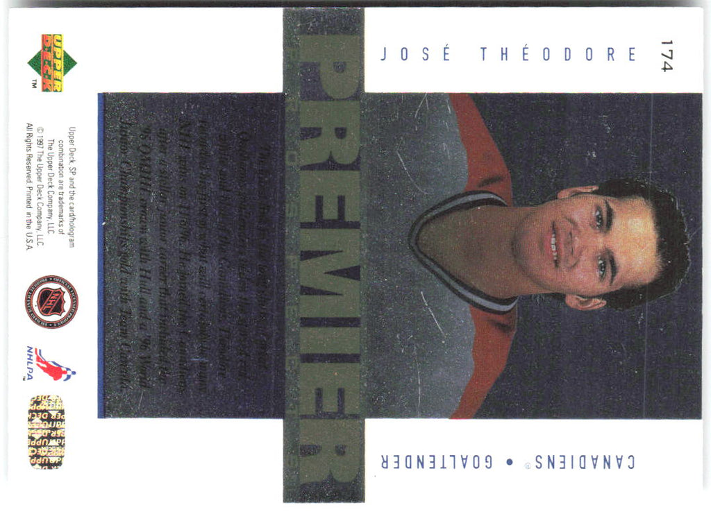 Jose Theodore SP 174 1996-97 Montreal Canadiens