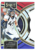 Alex Singleton Select - Red and Blue Prizms Die Cuts 144 2023 Denver Broncos