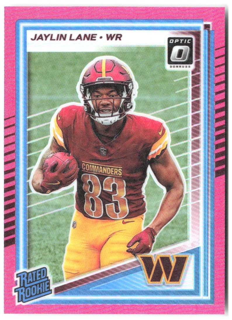 Jaylin Lane Donruss Optic - Pink 249 2025 Washington Commanders