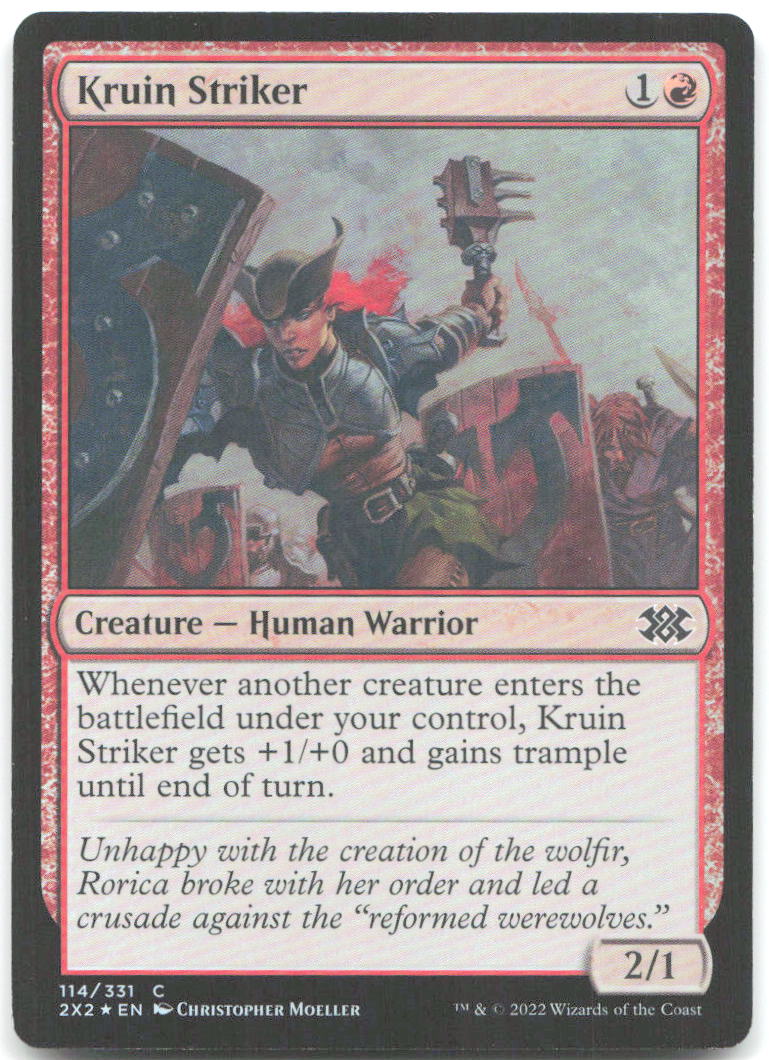 Kruin Striker Foil C Double Masters 2022 114 NM Christopher Moeller