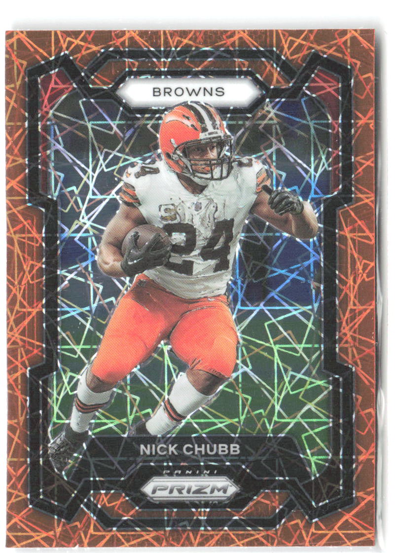 Nick Chubb Panini Prizm - Lazer 69 2023 Cleveland Browns