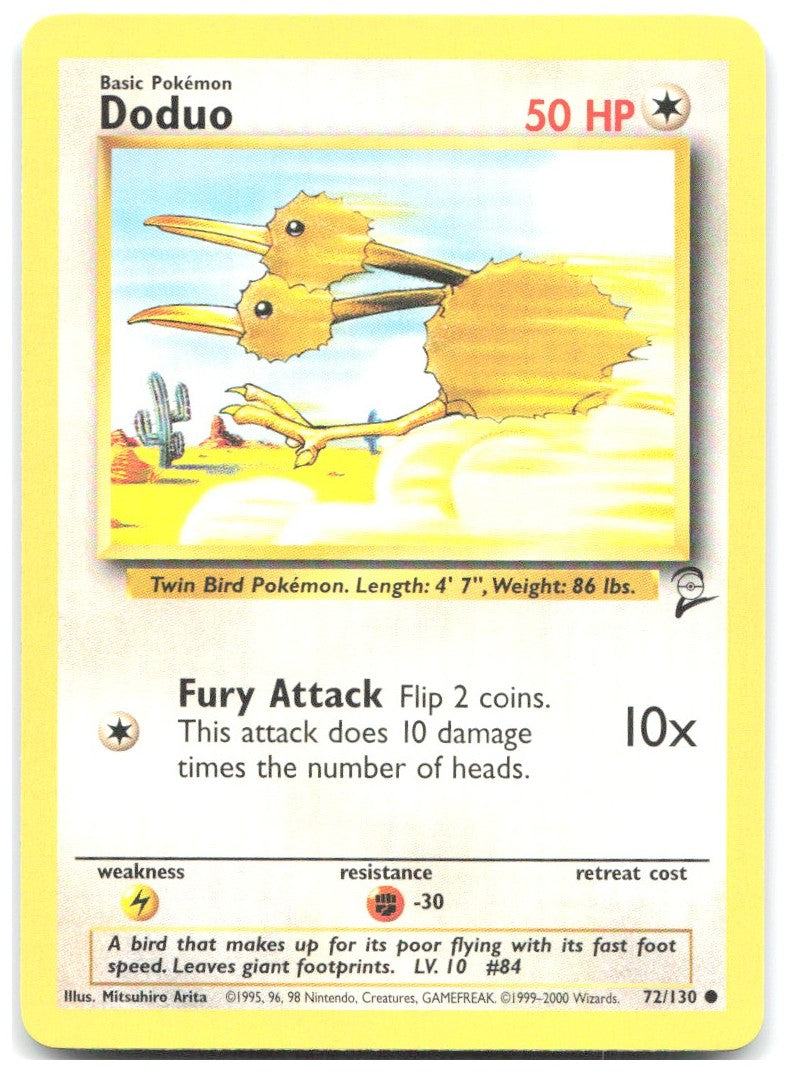 Doduo Common Base Set 2 072/130 NM Mitsuhiro Arita