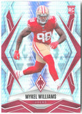 Mykel Williams Panini Phoenix - Silver Hyper Prizm 164 2025 San Francisco 49ers