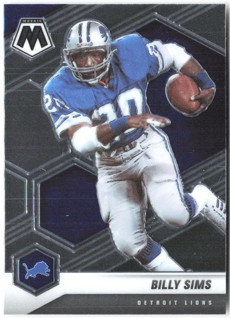 Billy Sims Panini Mosaic 76 2021 Detroit Lions