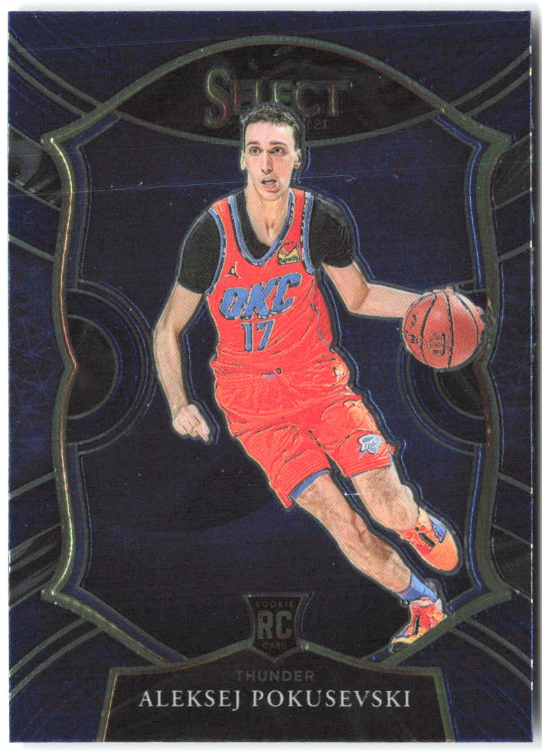 Aleksej Pokusevski Panini Select - Blue 77 2020-21 Oklahoma City Thunder