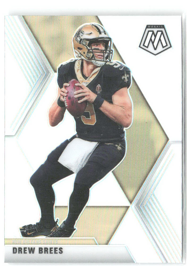Drew Brees Panini Mosaic - Prizm Silver 142 2020 New Orleans Saints