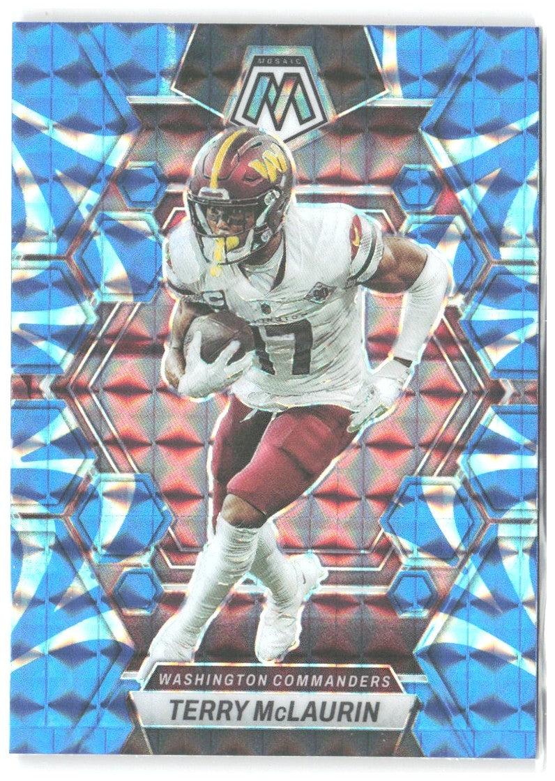 Terry McLaurin Panini Mosaic Reactive Blue Mosaic 246 2023 Washington Commanders