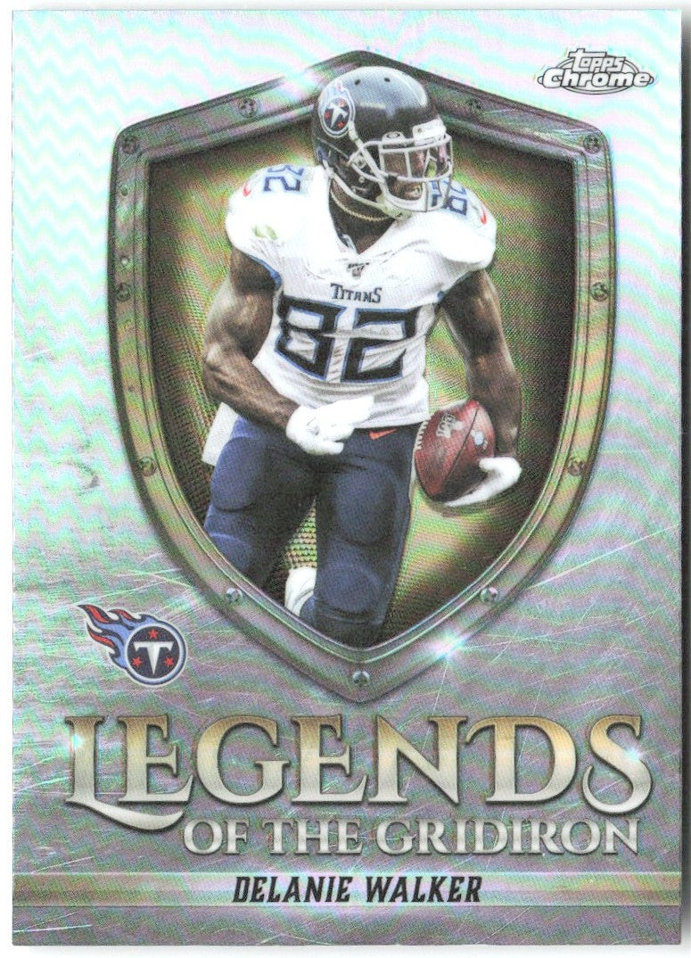 Delanie Walker Topps Chrome Legends of the Gridiron Refractor LOG-30 2025 Titans