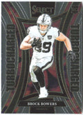 Brock Bowers Panini Select - Turbocharged 6 2024 Las Vegas Raiders