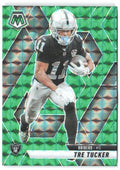 Tre Tucker Panini Mosaic - Mosaic Green 218 2025 Las Vegas Raiders