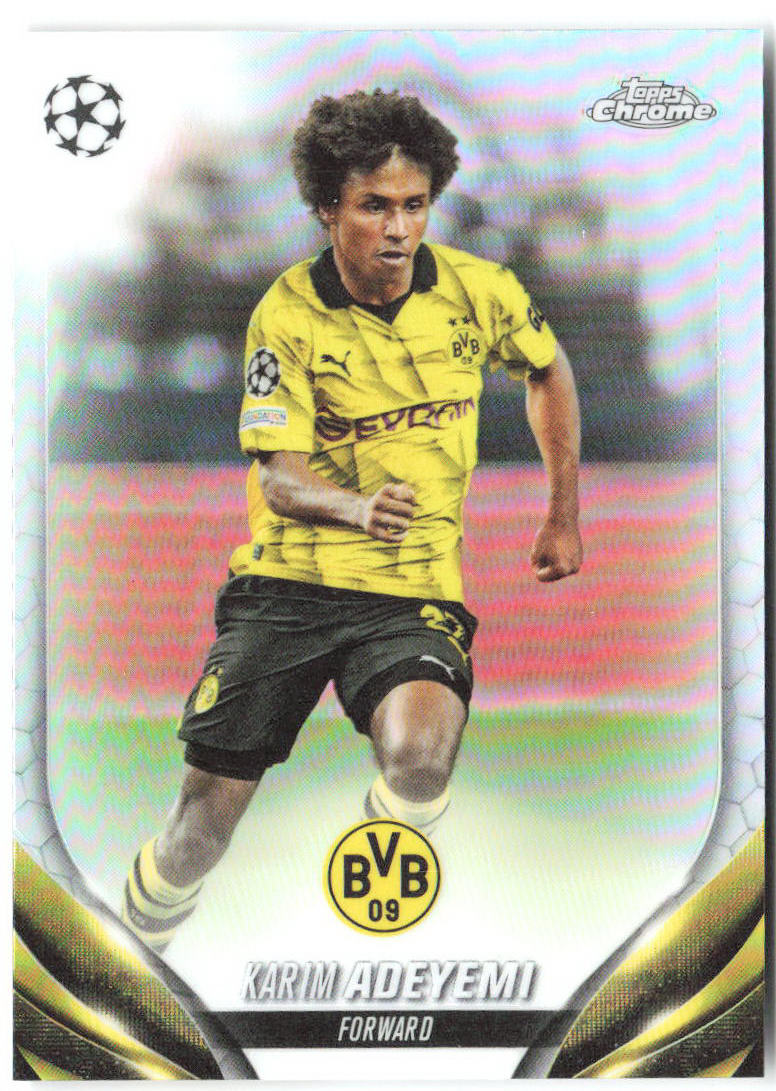 Karim Adeyemi Topps Chrome UEFA Club Competitions - Refractor 73 2023-24