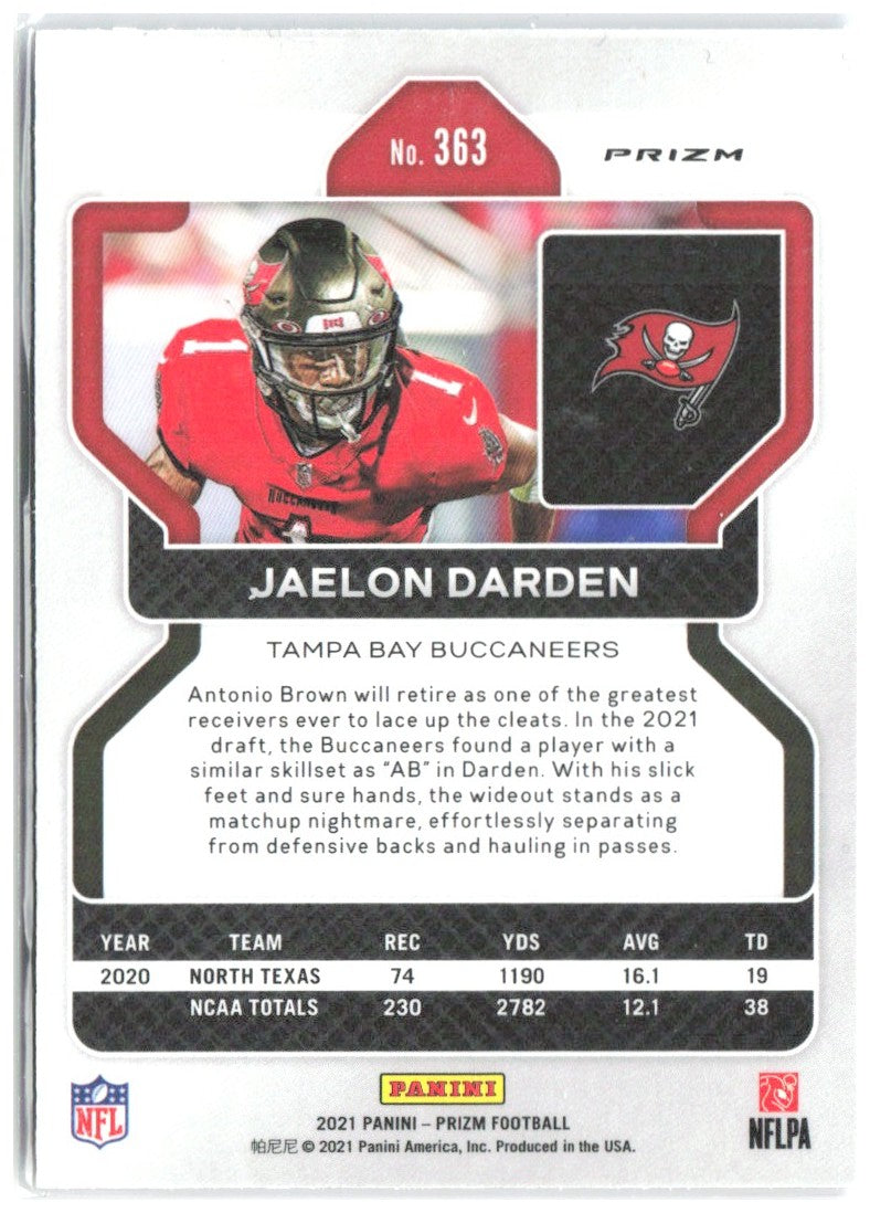 Jaelon Darden Panini Prizm - Red White and Blue 363 2021 Tampa Bay Buccaneers