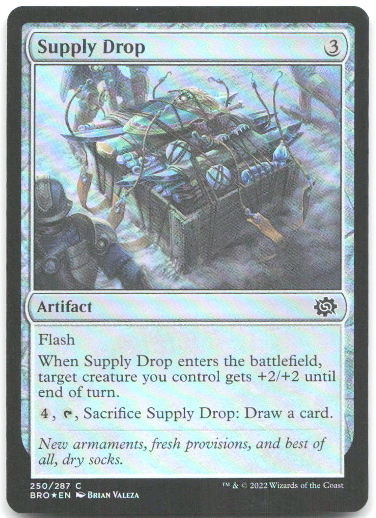 Supply Drop Foil C The Brothers' War 250 NM Brian Valeza