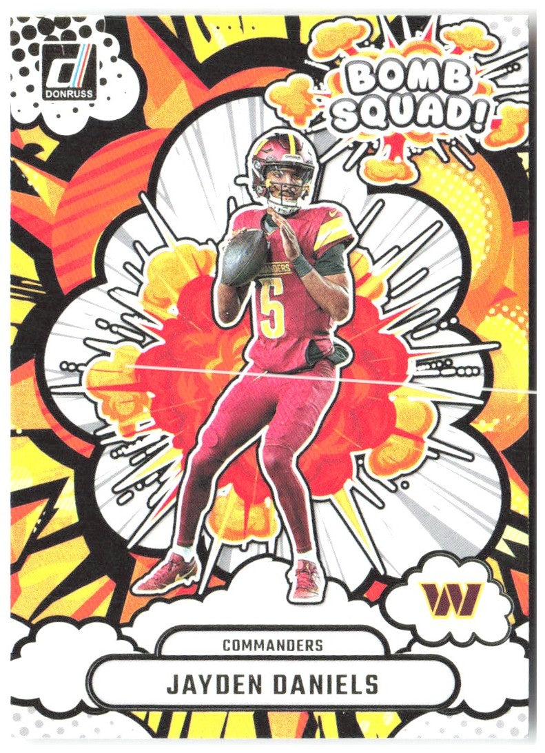 Jayden Daniels Donruss - Bomb Squad BS-JDS 2025 Washington Commanders