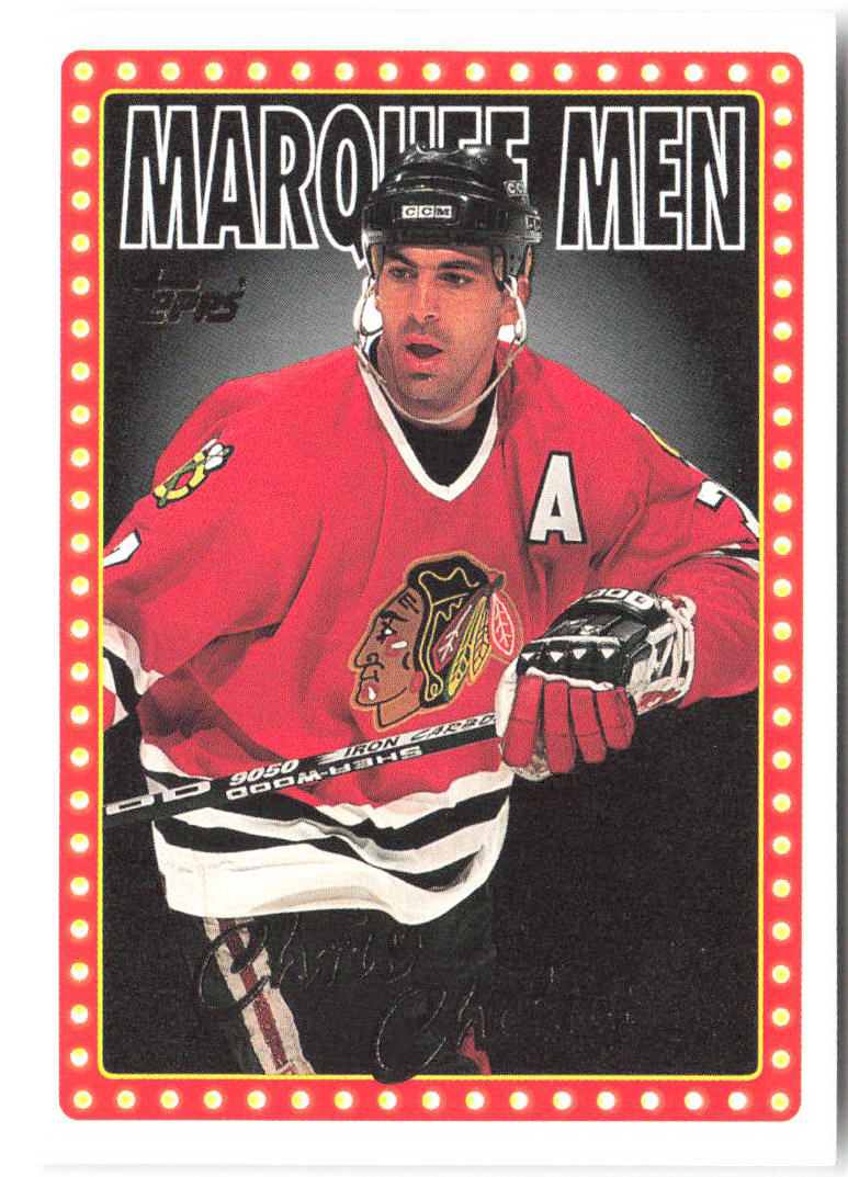 Chris Chelios Topps 8 1995-96 Chicago Blackhawks
