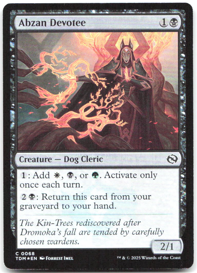 Abzan Devotee Foil C Tarkir: Dragonstorm 68 NM Forrest Imel