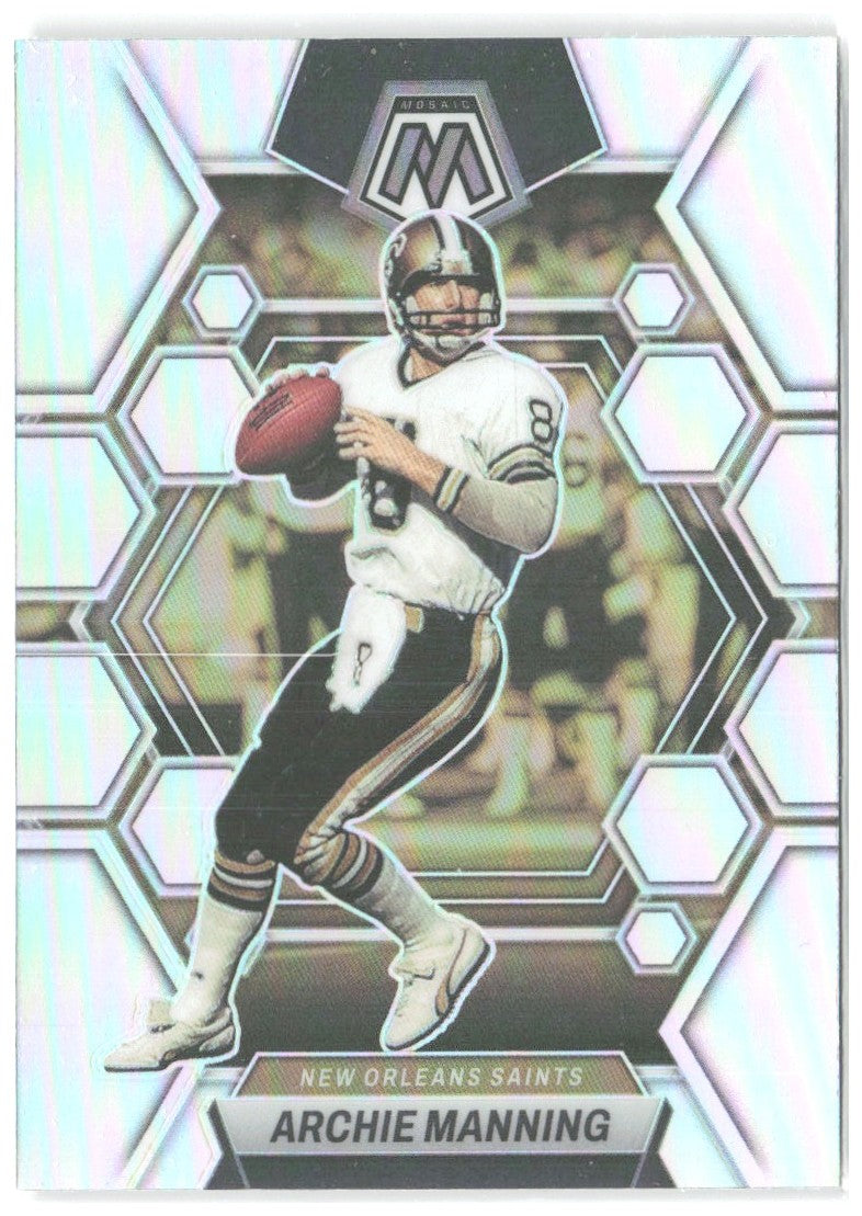 Archie Manning Panini Mosaic - Silver 173 2023 New Orleans Saints