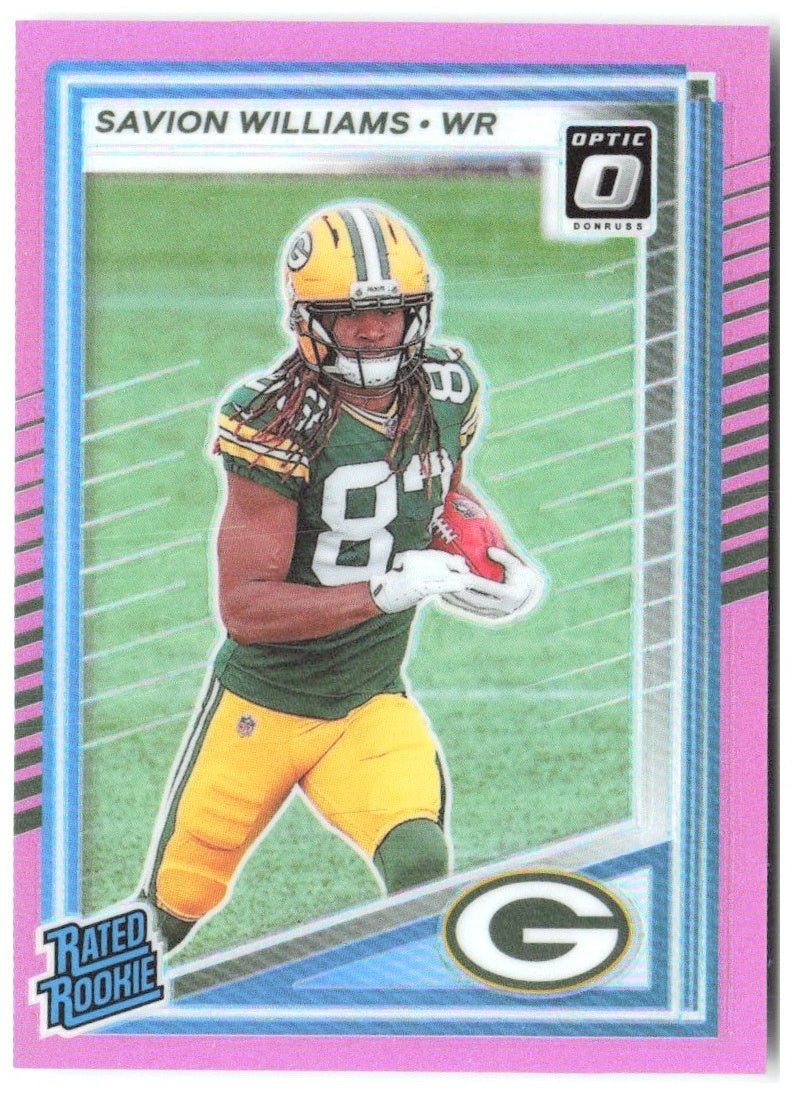 Savion Williams Donruss - Optic Rated Rookies Pink 318 2025 Green Bay Packers