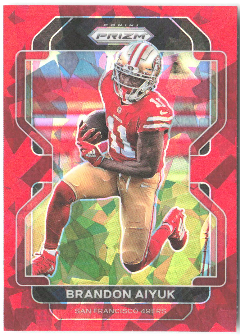 Brandon Aiyuk Panini Prizm - Red Ice 52 2021 San Francisco 49ers