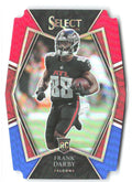 Frank Darby Panini Select - Red and Blue Prizm Die Cut 195 2021 Atlanta Falcons