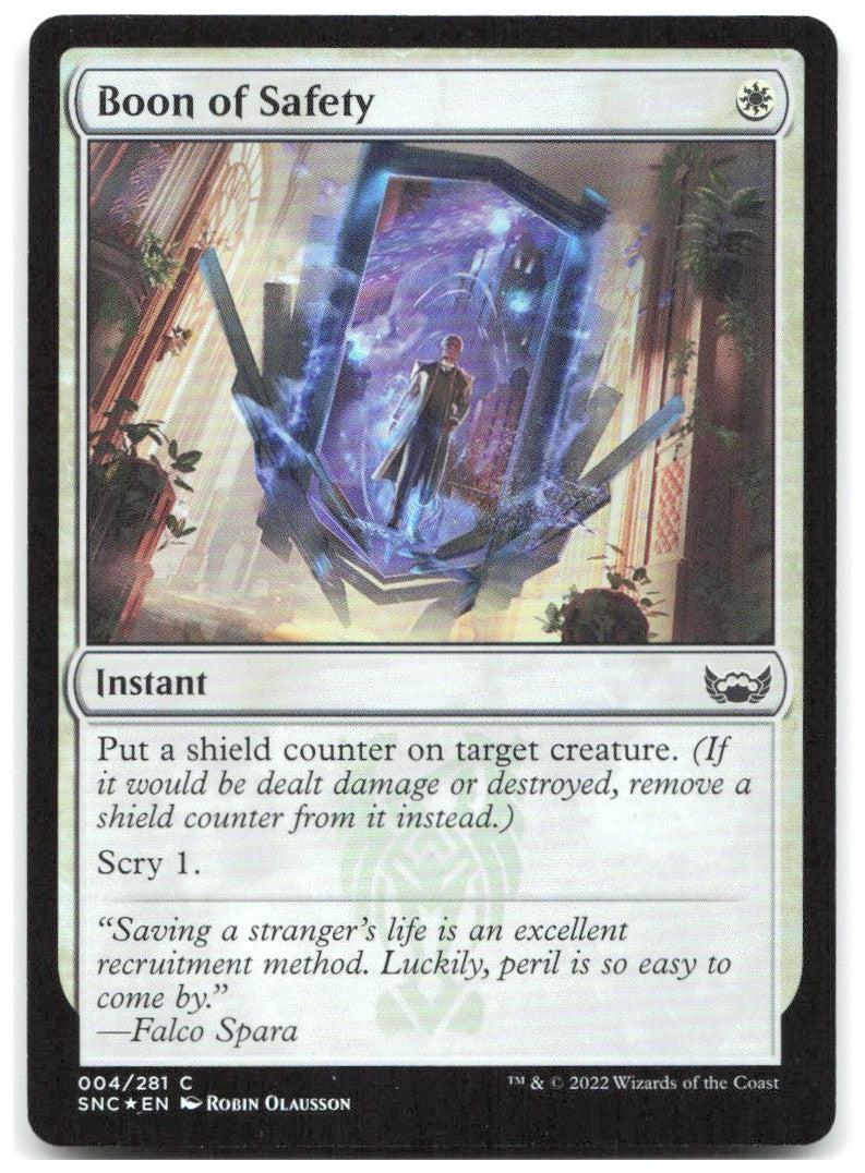 Boon of Safety Foil C Streets of New Capenna 4 NM Robin Olausson