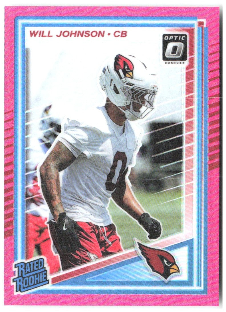 Will Johnson Donruss Optic - Pink 247 2025 Arizona Cardinals