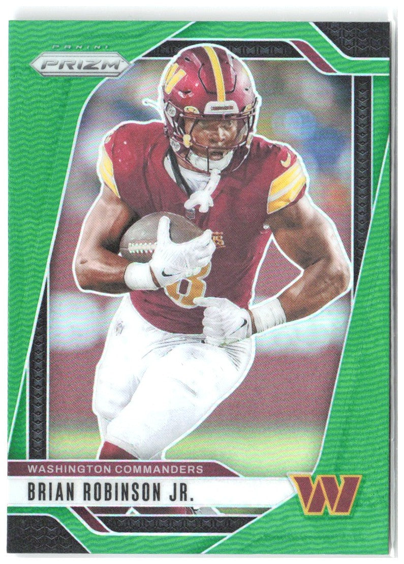 Brian Robinson Jr. Panini Prizm - Green 288 2024 Washington Commanders