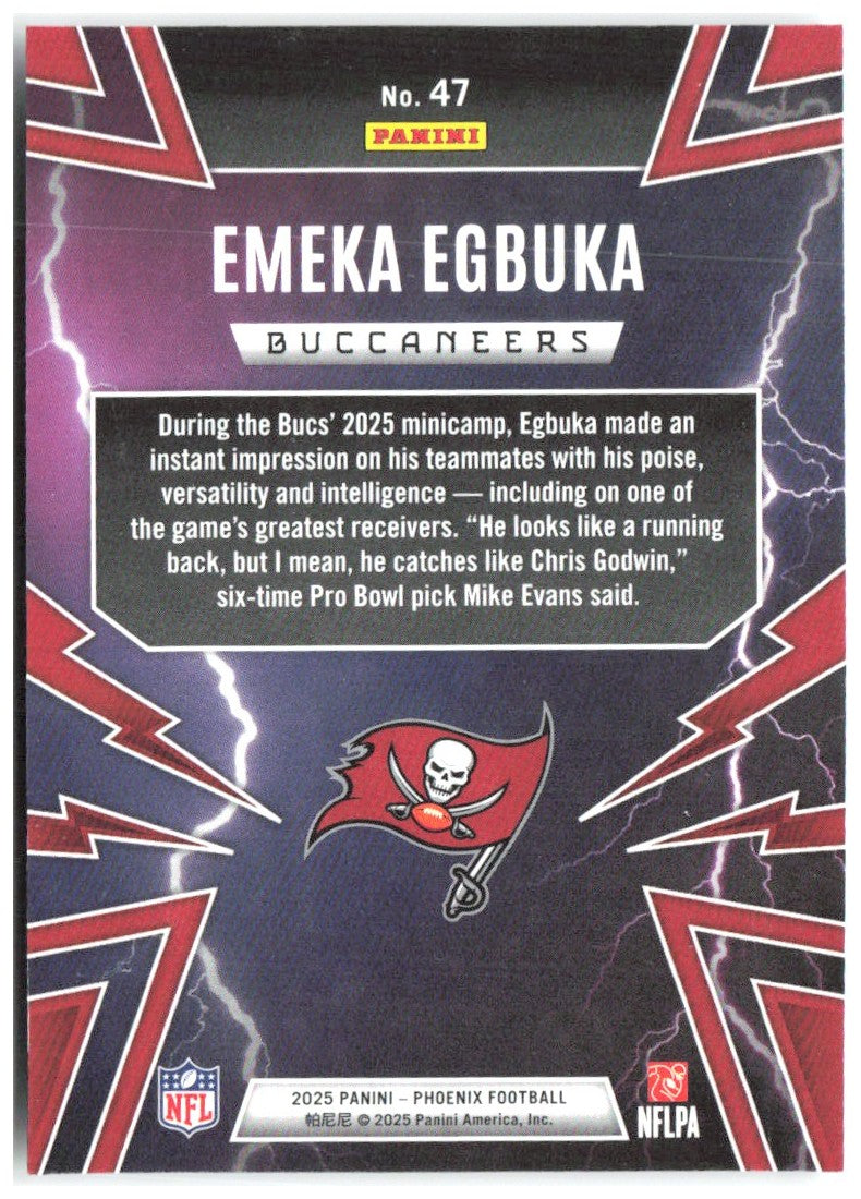Emeka Egbuka Panini Phoenix - Thunderbirds 47 2025 Tampa Bay Buccaneers