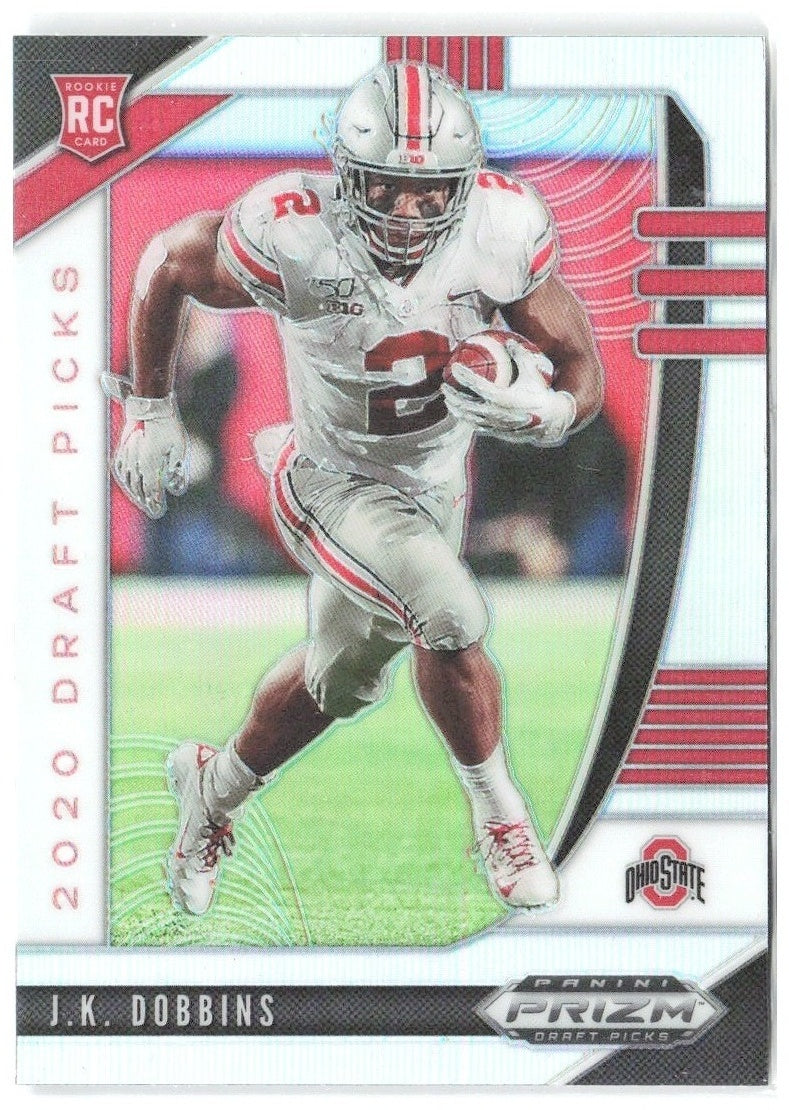 J.K. Dobbins Panini Prizm Draft Picks Prizms Silver 114 2020 Ohio State Buckeyes