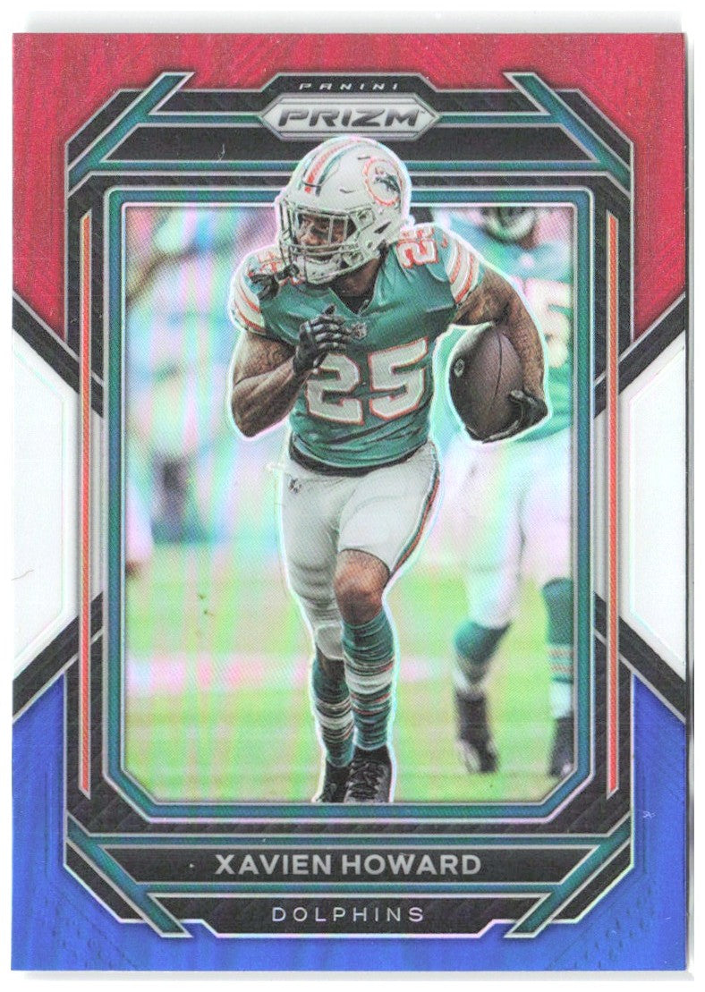 Xavien Howard Panini Prizm - Red White and Blue 183 2022 Miami Dolphins