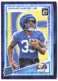 Jarquez Hunter Donruss Optic - Purple Shock 292 2025 Los Angeles Rams