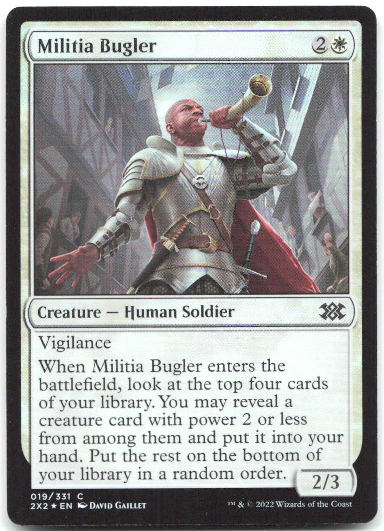 Militia Bugler Foil C Double Masters 2022 19 NM David Gaillet