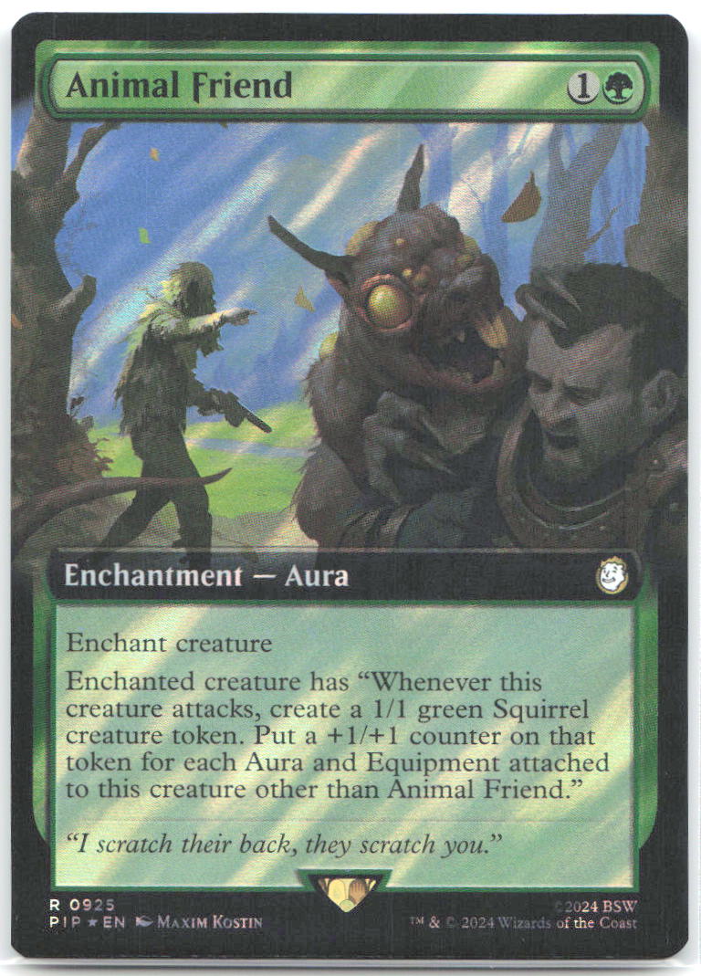 Animal Friend Extended Art Surge Foil Foil R Universes Beyond Fallout 925 NM