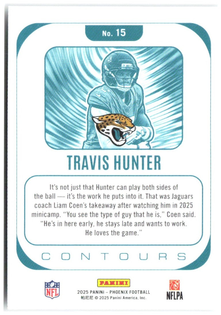 Travis Hunter Panini Phoenix - Contours 15 2025 Jacksonville Jaguars