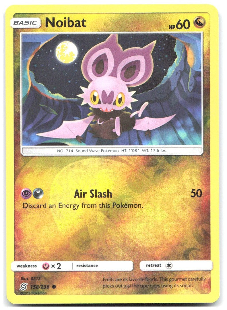 Noibat Reverse Holo Common SM Unified Minds 158/236 NM 0313