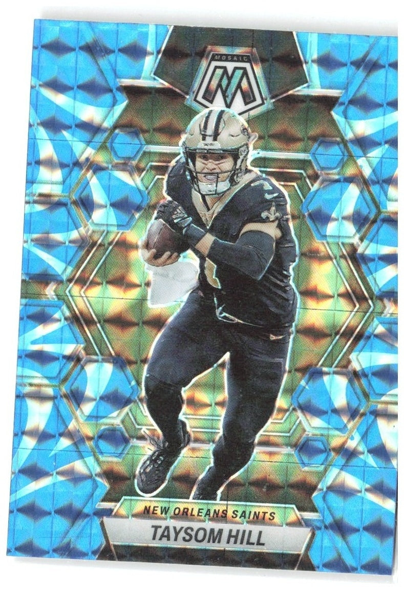 Taysom Hill Panini Mosaic - Reactive Blue Mosaic 175 2023 New Orleans Saints