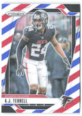 A.J. Terrell Panini Prizm - Red White and Blue 15 2024 Atlanta Falcons