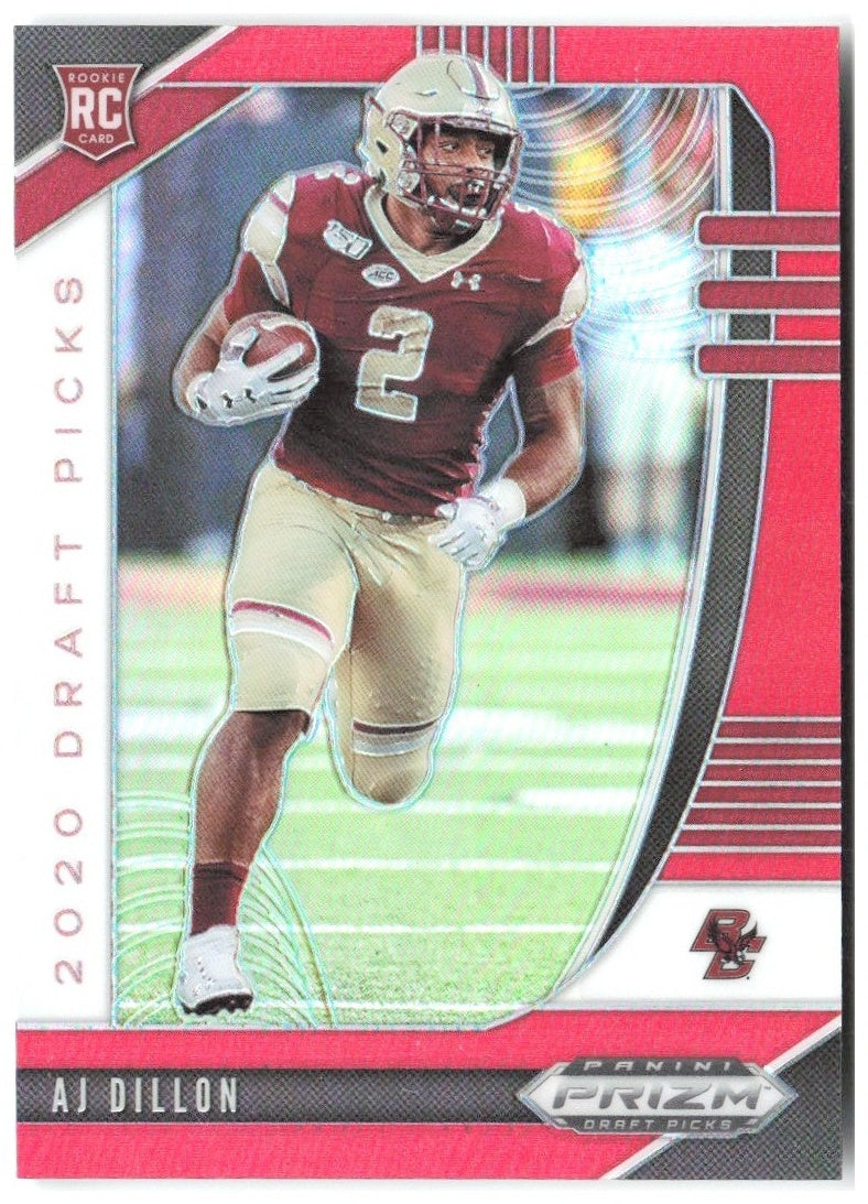 AJ Dillon Panini Prizm Draft Picks - Prizms Red 140 2020 Boston College Eagles