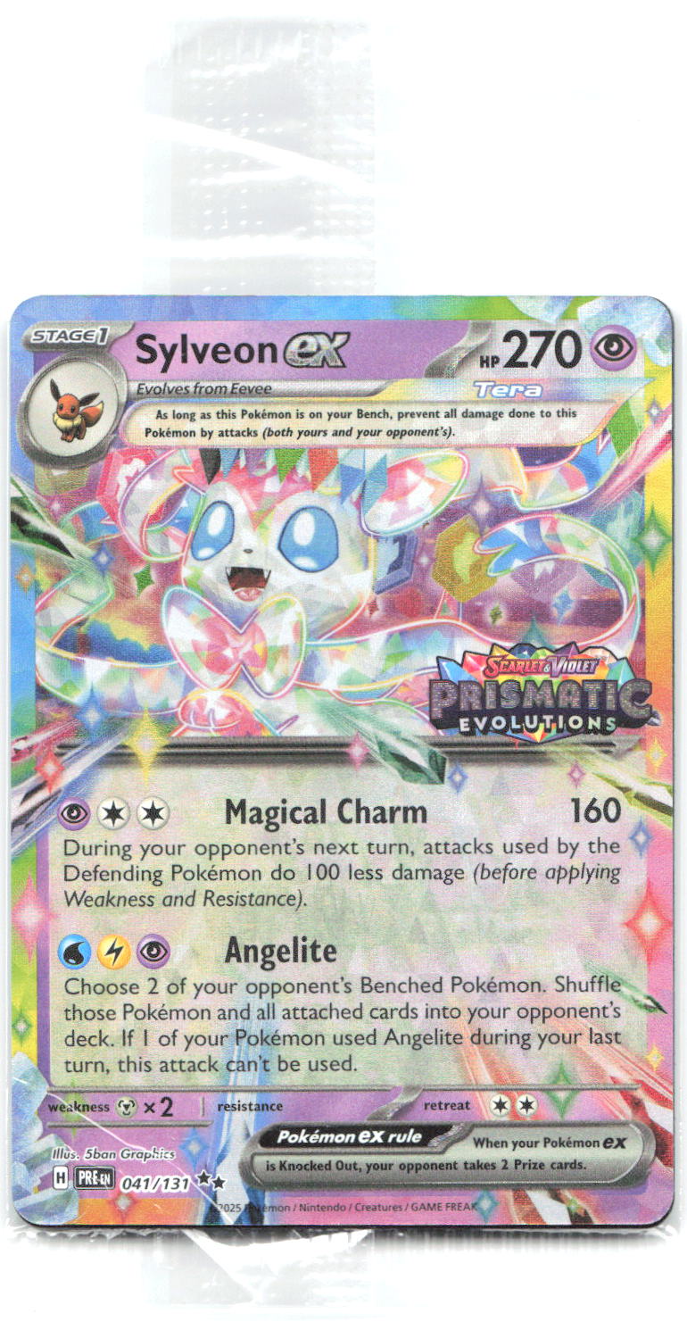 Sylveon ex Sealed Prismatic Evolutions Stamp Holo Promo Miscellaneous Cards & Products 041/131 NM 5ban Graphics